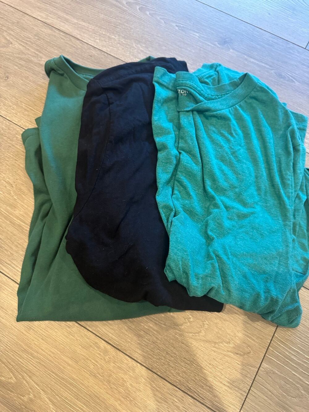 Men’s Large Basic T-Shirt Bundle Amazon Essentials Arizona Jean Co Green Black